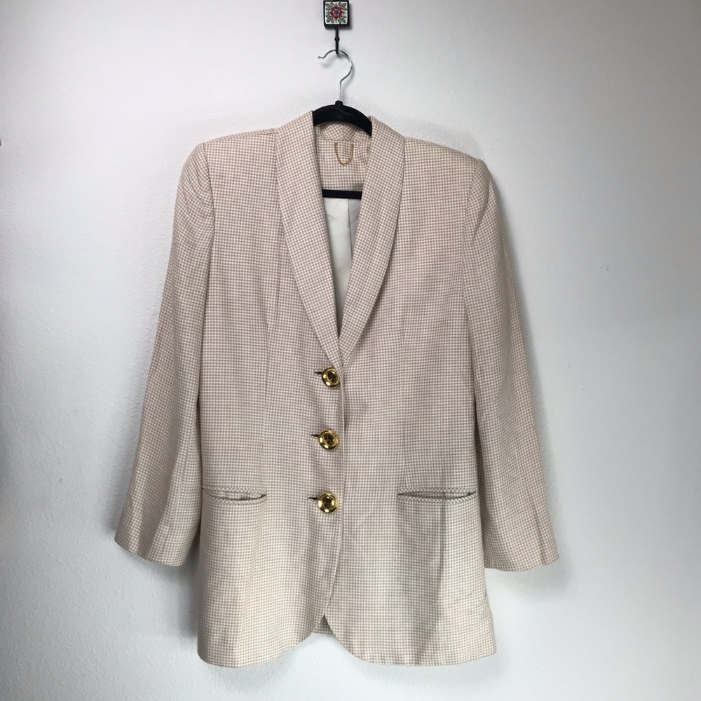 DONCASTER || VINTAGE HOUNDSTOOTH BLAZER ✨